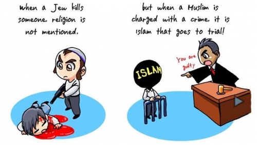 كاريكاتير انجليزي المسلمين واضطهادهم? 